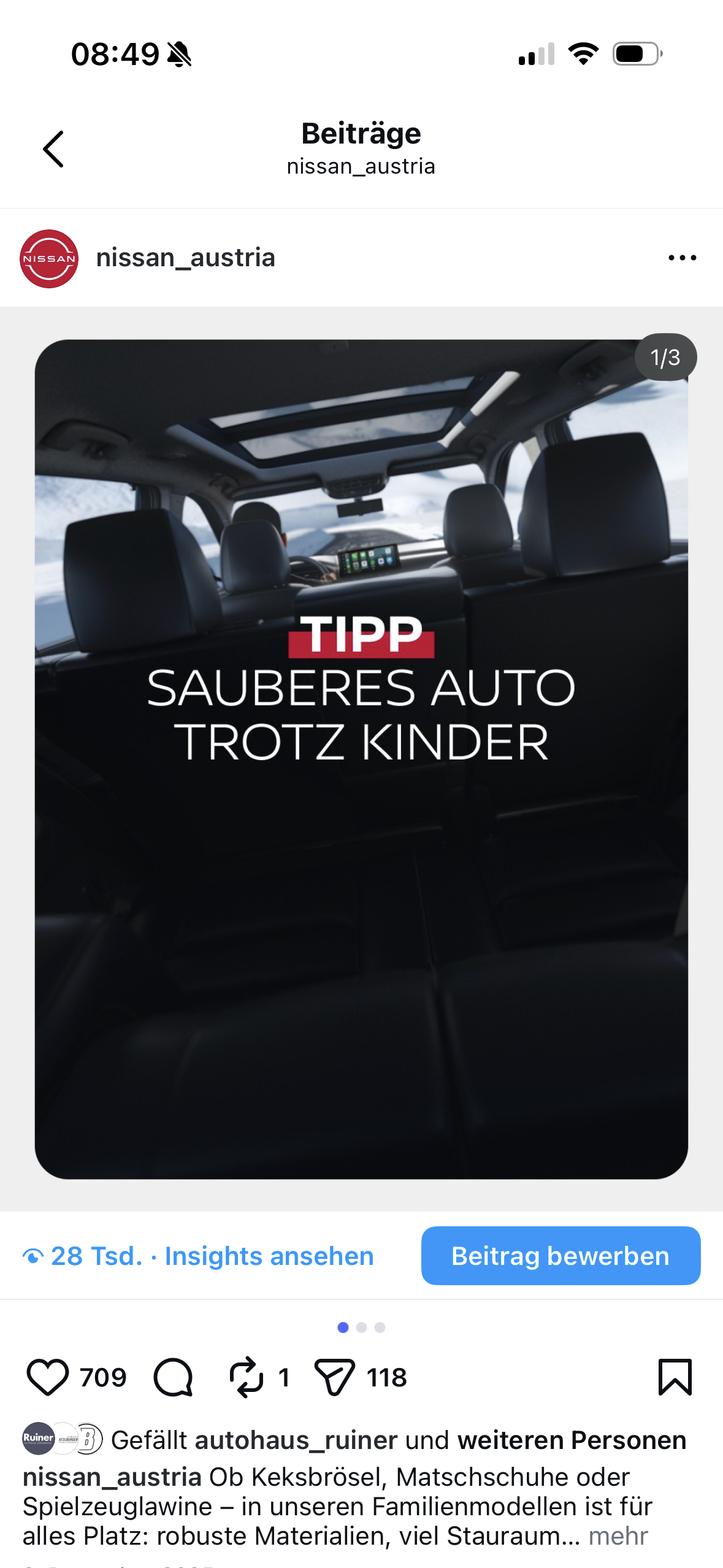 Sauberes Auto trotz Kinder