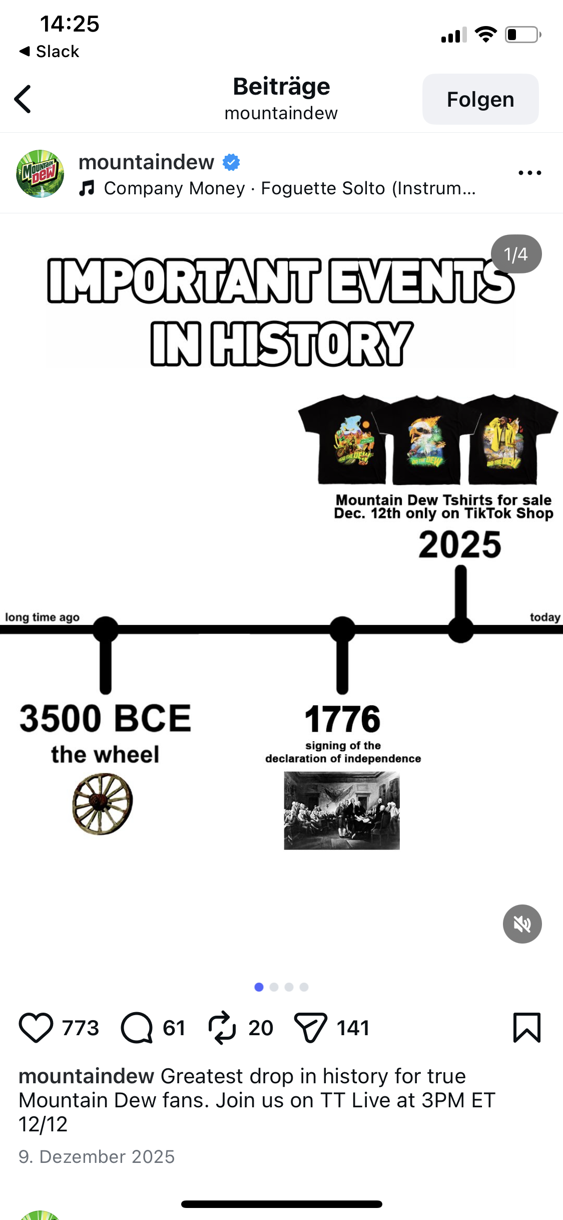Events in History – Trend-Vorlage
