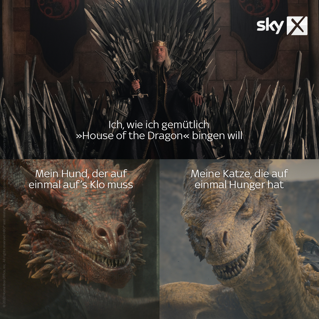 Sky X – House of the Dragon Social Meme